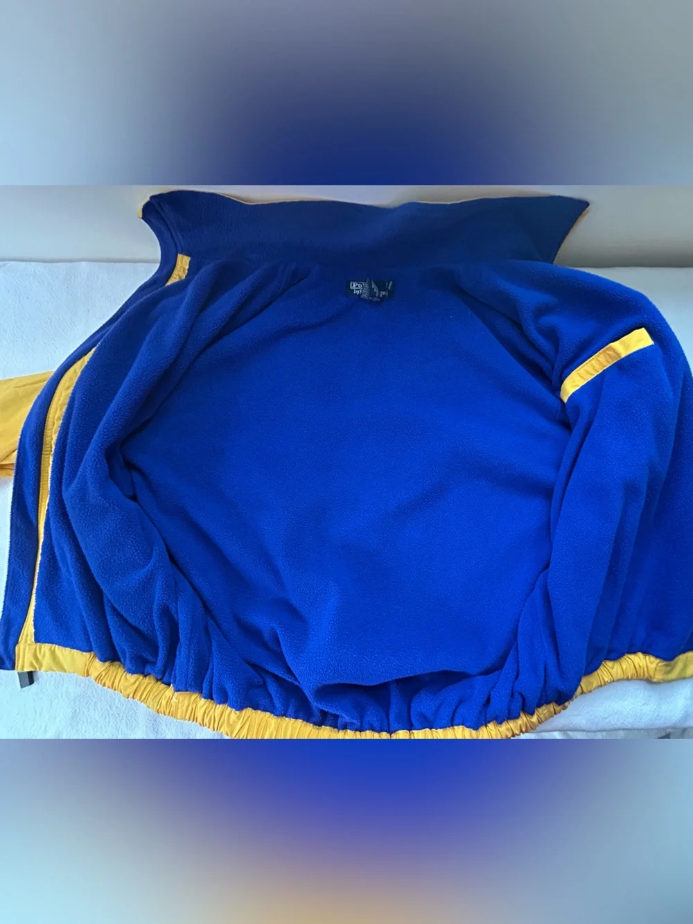 Vintage 90s Polo Sport by Ralph Lauren Yellow Jacket Fleece Lined Large